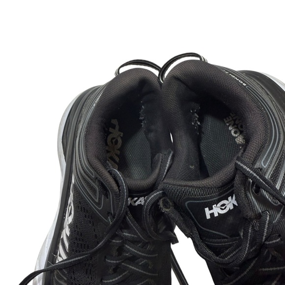 Hoka One Bondi 7 Black White Running Shoe Women's Sneaker Sz6 Wide Comfort - Picture 8 of 11